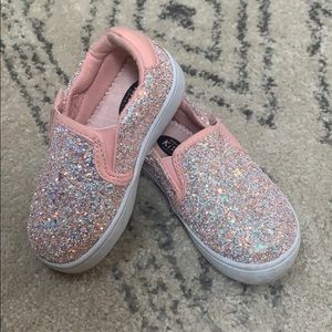 Dr Scholl's pink sparkle shoes (toddler)